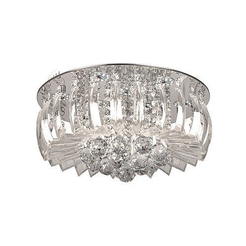 BRIGHT STAR CF011/9 Chrome & Crystals Ceiling Light