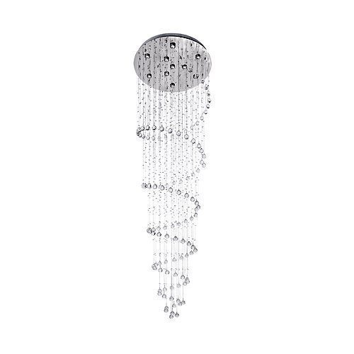 BRIGHT STAR CH233/10 Stainless Steel & Crystal Chandelier