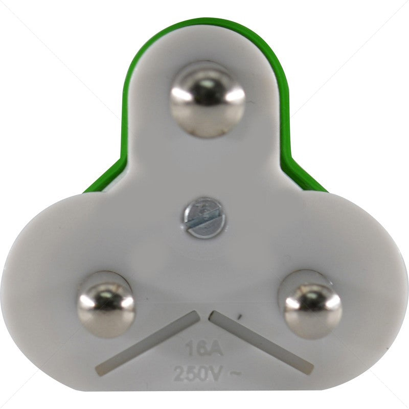 Clearline Mains Protect 16A Std Plug LED (Green)