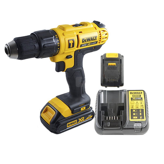 DeWalt Hammer Drill Driver Kit 18VDC XR Li-ion Incl 100pc Dril bit set Part No: