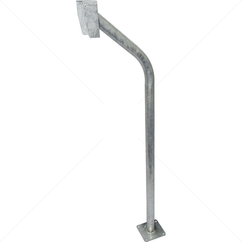 Gooseneck Galvanised With Rainshield and Base Plate