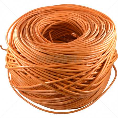 Hikvision 305m UTP CAT6 Cable Roll Orange PVC Sheath
