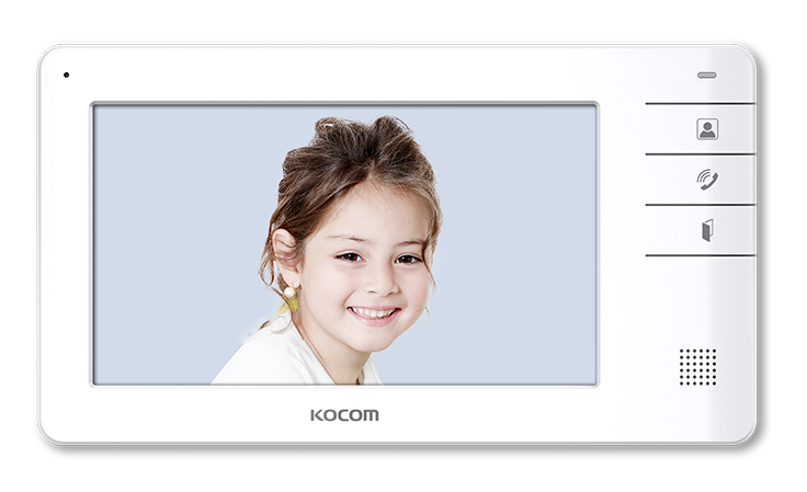 Kocom 4 Wire 7inch Monitor Only for Apartment Intercom System