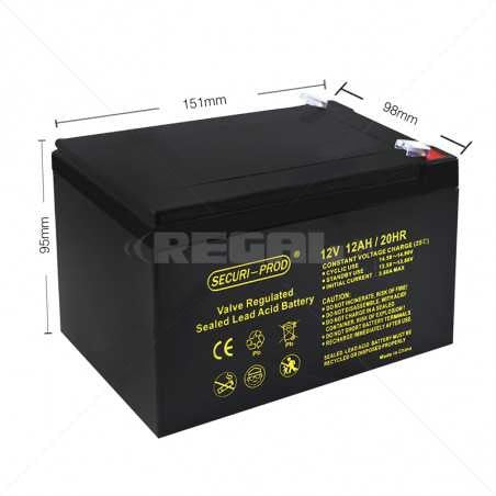 Securi-Prod 12V 12Ah Lead Acid Battery