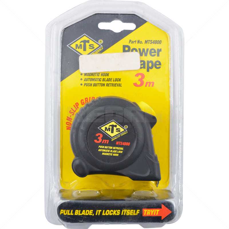 Tape Measure - MTS 3mx16mm Super Grip AULOC