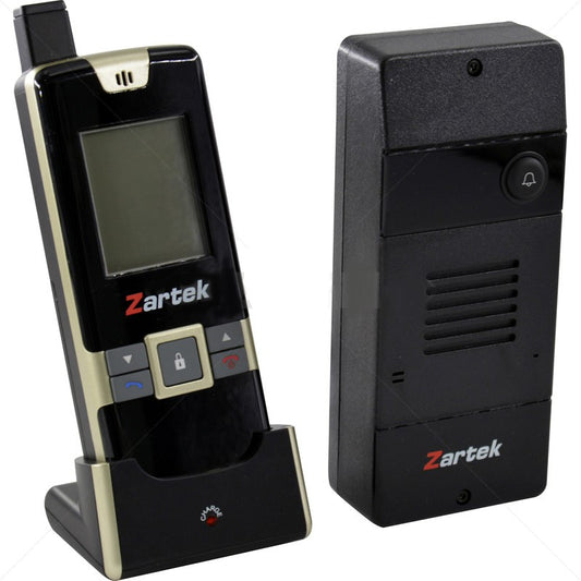 Zartek ZA-650 1 Button Digital Wireless Intercom Kit with PSU