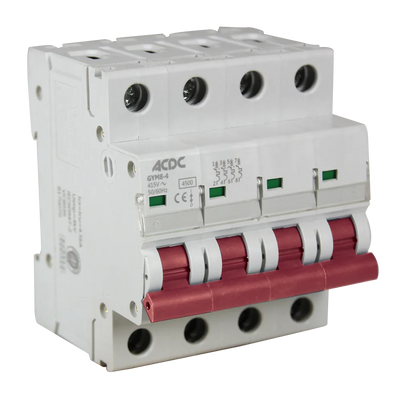 Solarwize 63A DC 4P Circuit Breaker 1000V