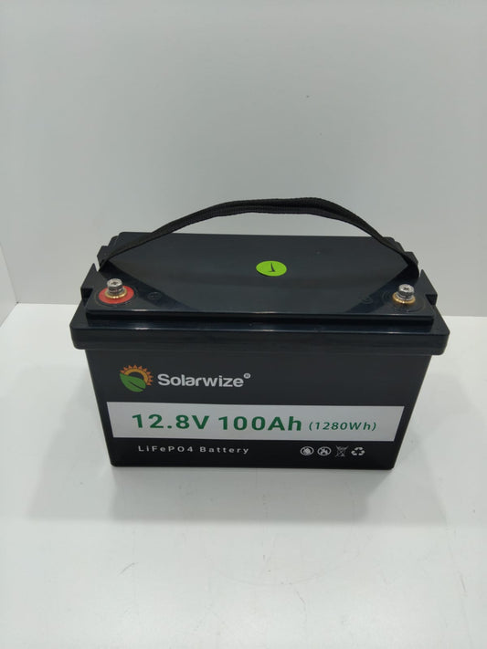 Solarwize 100Ah 12.8V Lithium Inverter Solar Battery