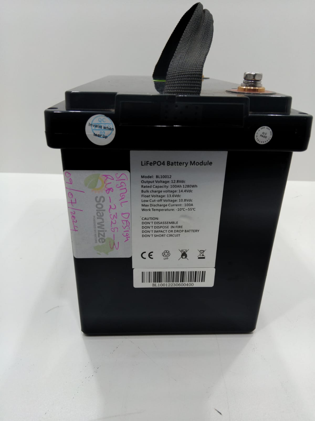 Solarwize 100Ah 12.8V Lithium Inverter Solar Battery