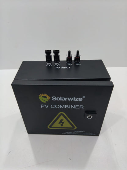 Solarwize 2in-1out PV Solar Metal Combiner Box