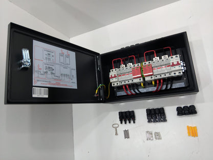 Solarwize 4in-2out PV Solar Metal Combiner Box