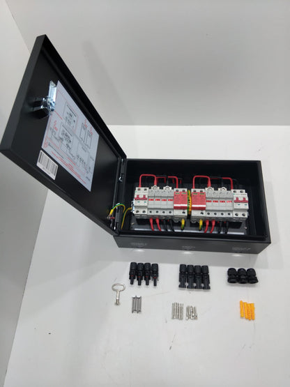 Solarwize 4in-2out PV Solar Metal Combiner Box