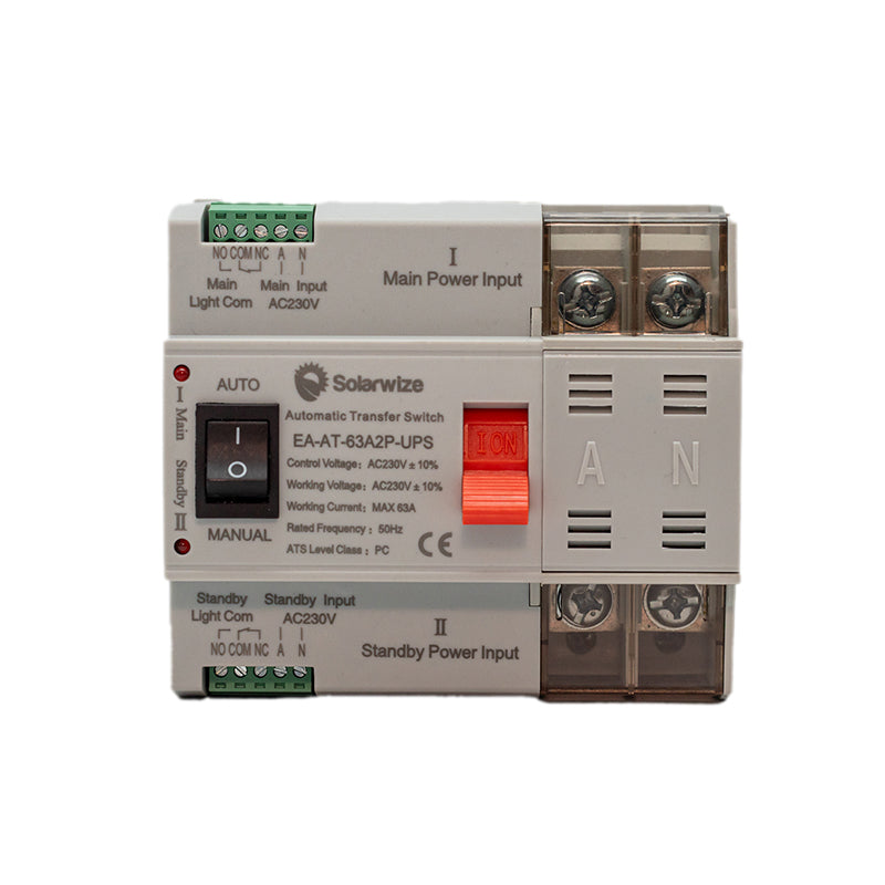 Solarwize Automatic Changeover Switch 2 Pole