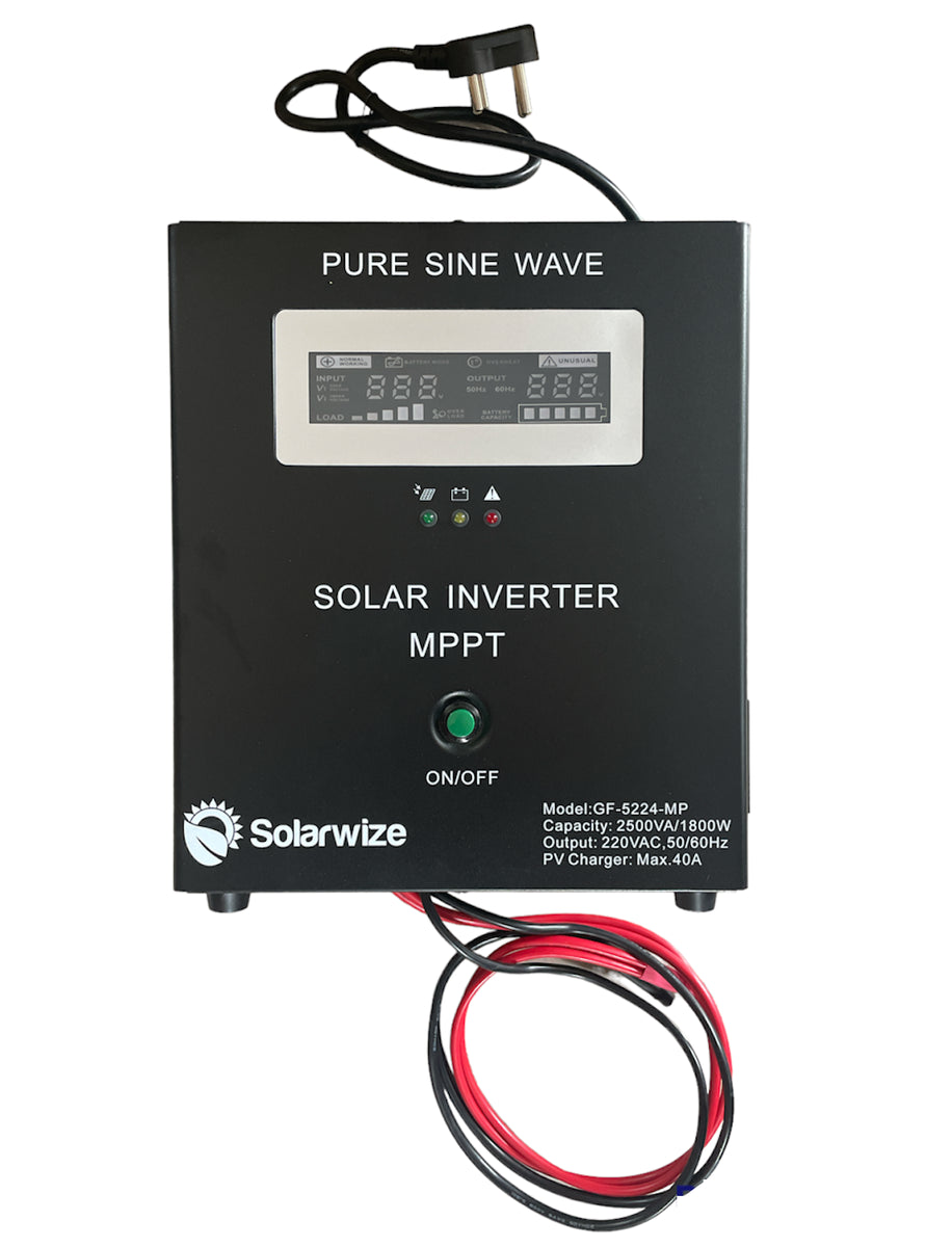 Solarwize 2500VA/1800W 24V 40A MPPT Pure Sine Wave Inverter