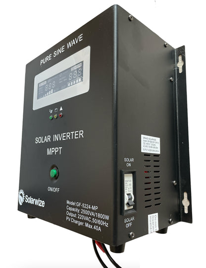 Solarwize 2500VA/1800W 24V 40A MPPT Pure Sine Wave Inverter