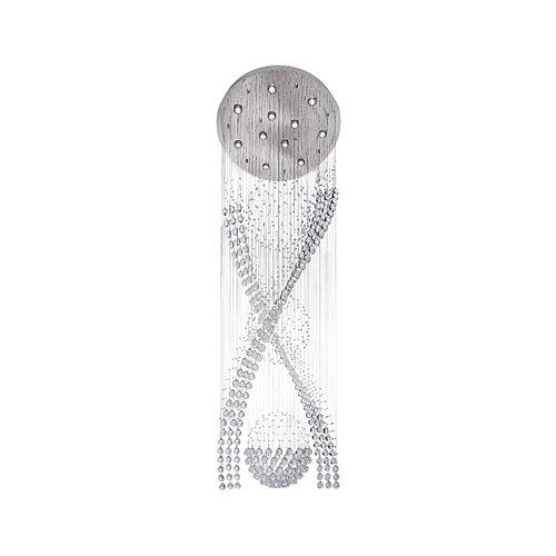 BRIGHT STAR CH234/11 Stainless Steel & Crystal Chandelier