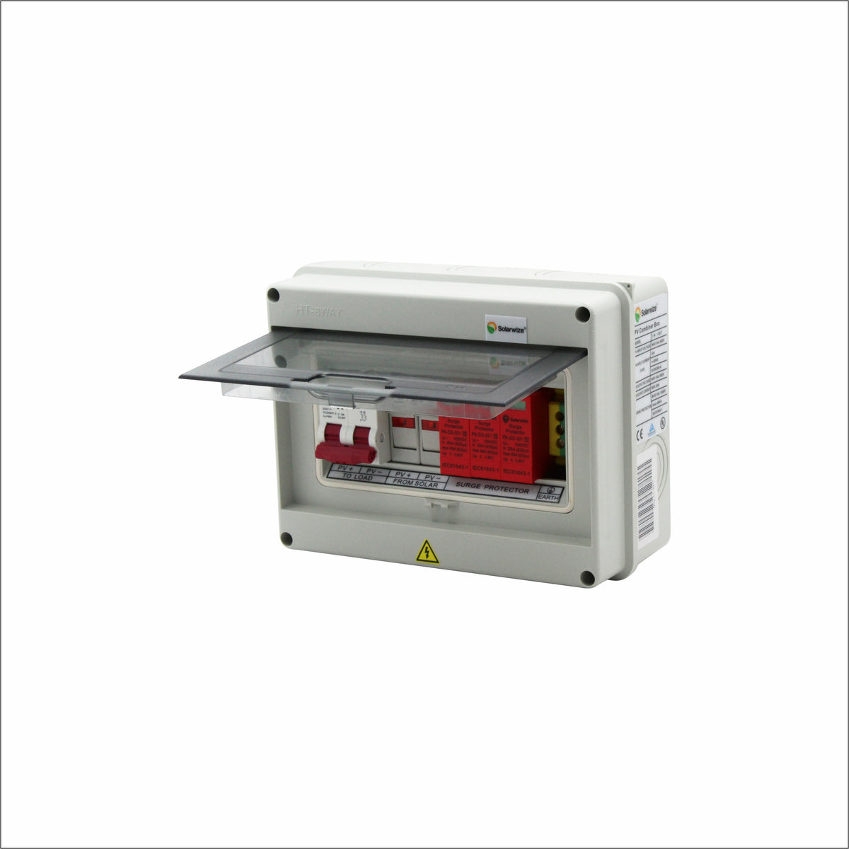 Solarwize 1in-1out PV Solar Combiner Box Plastic