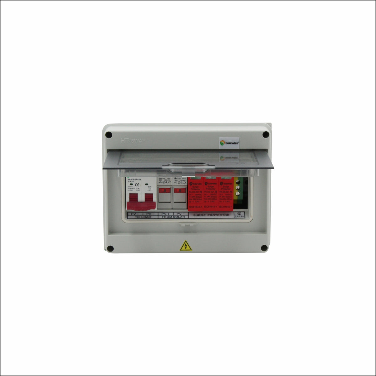 Solarwize 1in-1out PV Solar Combiner Box Plastic