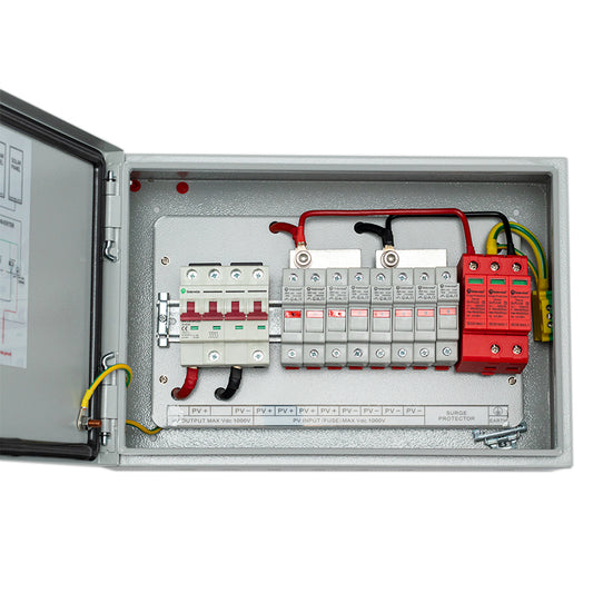 Solarwize 4in-1out PV Solar Metal Combiner Box