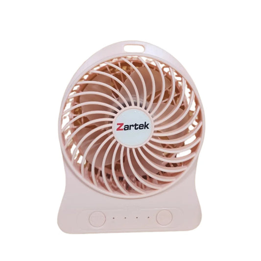 Zartek ZA-101 PNK Breez Portable Rechargeable Mini Fan