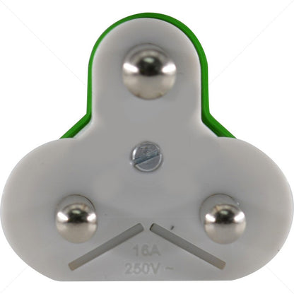 Clearline Mains Protect 16A Std Plug LED (Green)