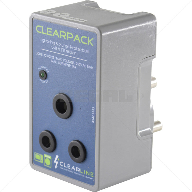 Clearline Mains Surge Protect Socket 16A Plug-in