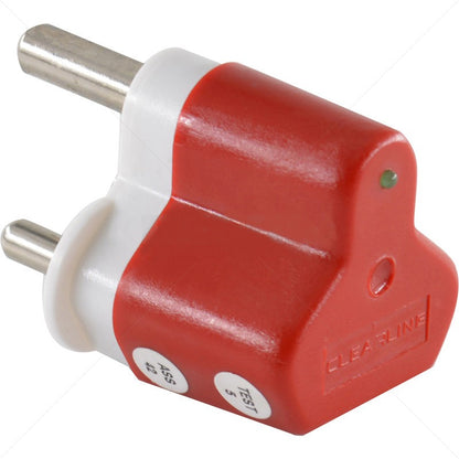 Clearline Mains Protect 16A Dedicated Plug LED (Red)