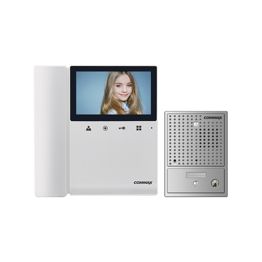 Commax 4.3 Colour Video Intercom Kit with Pinhole Gate Station