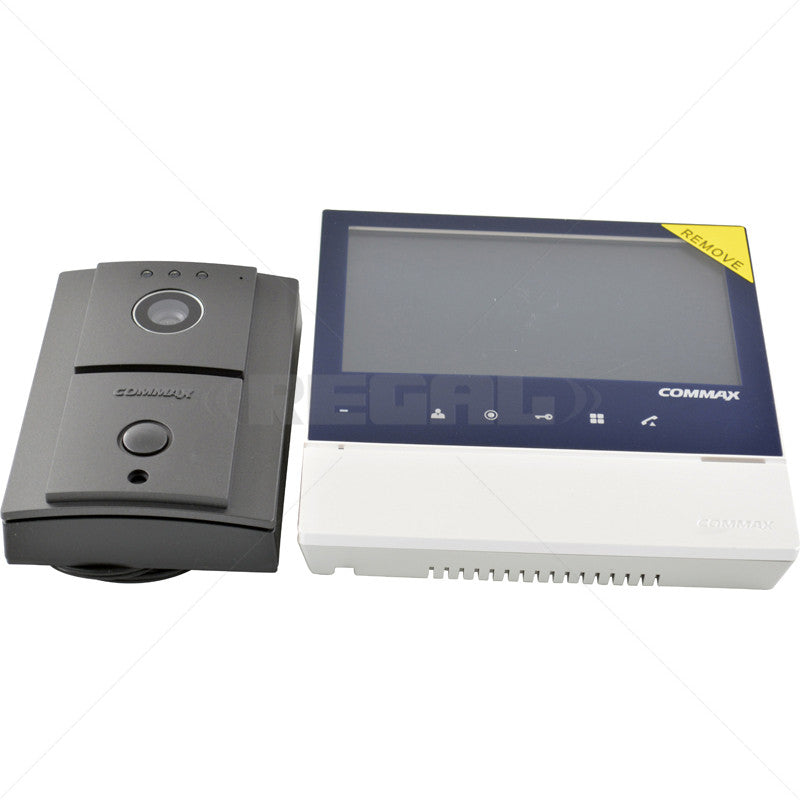 Commax 7-inch Hands Free Touch Button Video Intercom Kit CDV-70HDRC-4L