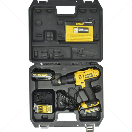DeWalt Hammer Drill Driver Kit 18VDC XR Li-ion Incl 100pc Dril bit set Part No: