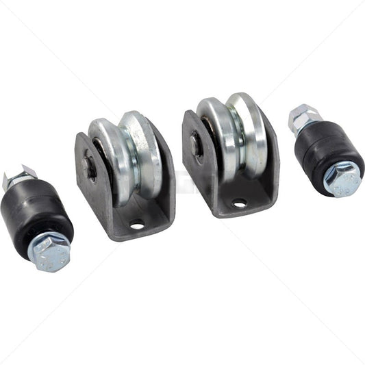 60mm V-Shaped Sliding Gate Wheels Electro-Plated
