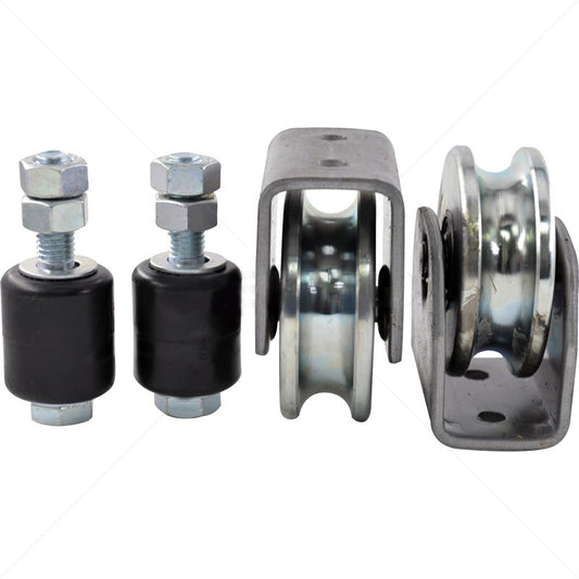 80mm U-Shaped Sliding Gate Wheels Electro-Plated