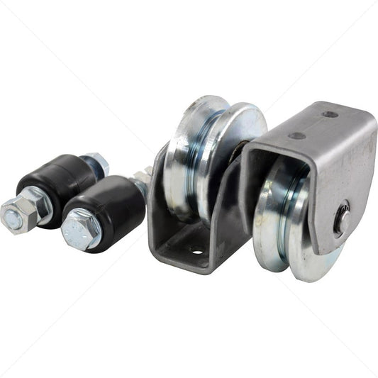 80mm V-Shaped Sliding Gate Wheels Electro-Plated