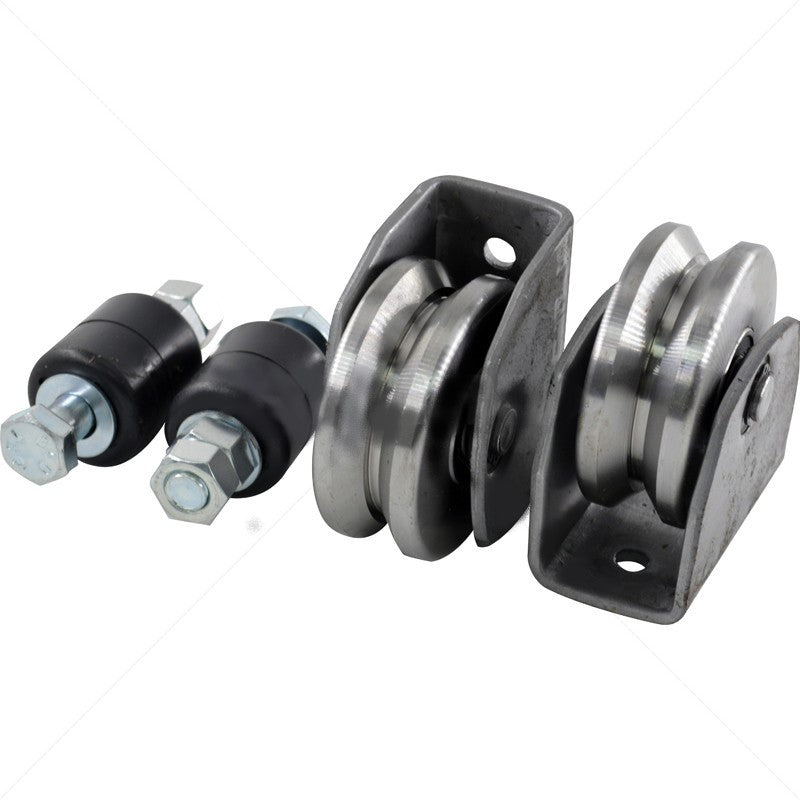 80mm V-Shaped Sliding Gate Wheels Electro-Plated