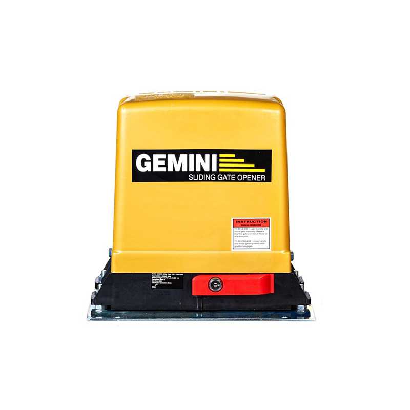 Gemini DC Slider Gate Motor Incl 7AH Battery and Remotes excl. steel Rack