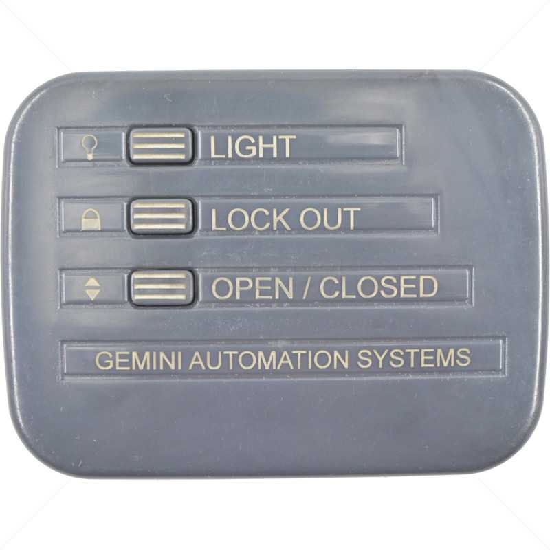 Gemini Wireless Wall Console 433Mhz Code Hopping Tx3 Transmitter