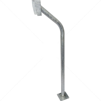 Gooseneck Galvanised With Rainshield and Base Plate