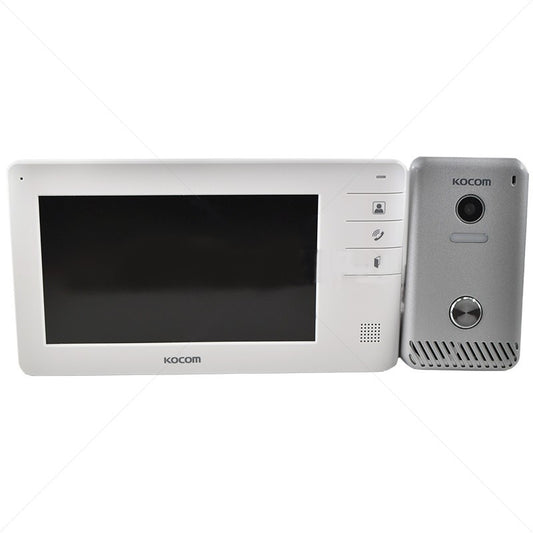 Kocom 4 Wire Apartment Intercom with 7 Inch Monitor