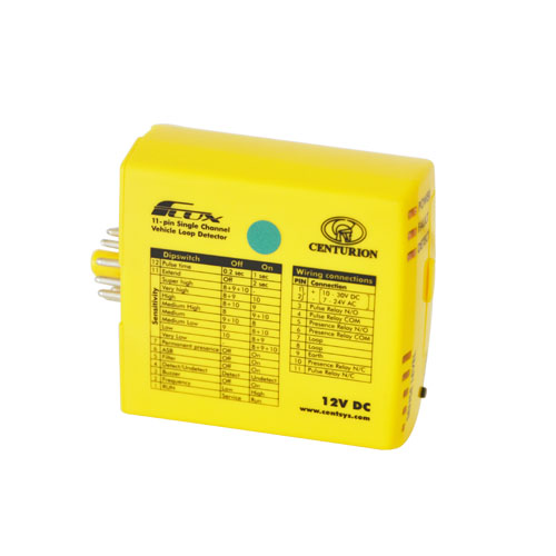 Centurion FLUX 11 Pin plug-in Loop Detector Single Channel 12-24V AC/DC