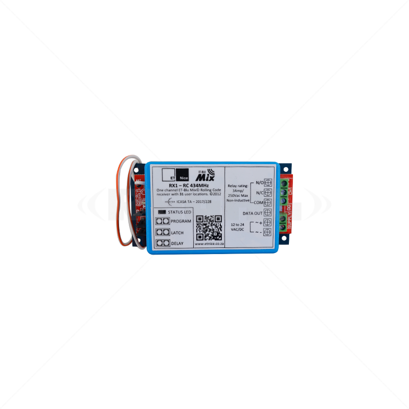ET 1 Channel 434MHz Code Hopping Receiver