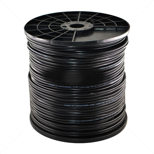 100m RG59 Power-X Black Coaxial Cable with Power Cord