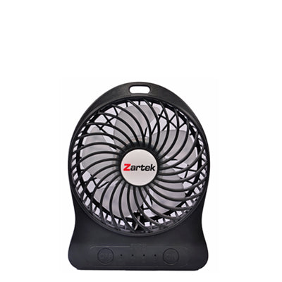 Zartek ZA-101 BLK Breez Portable Rechargeable Mini Fan