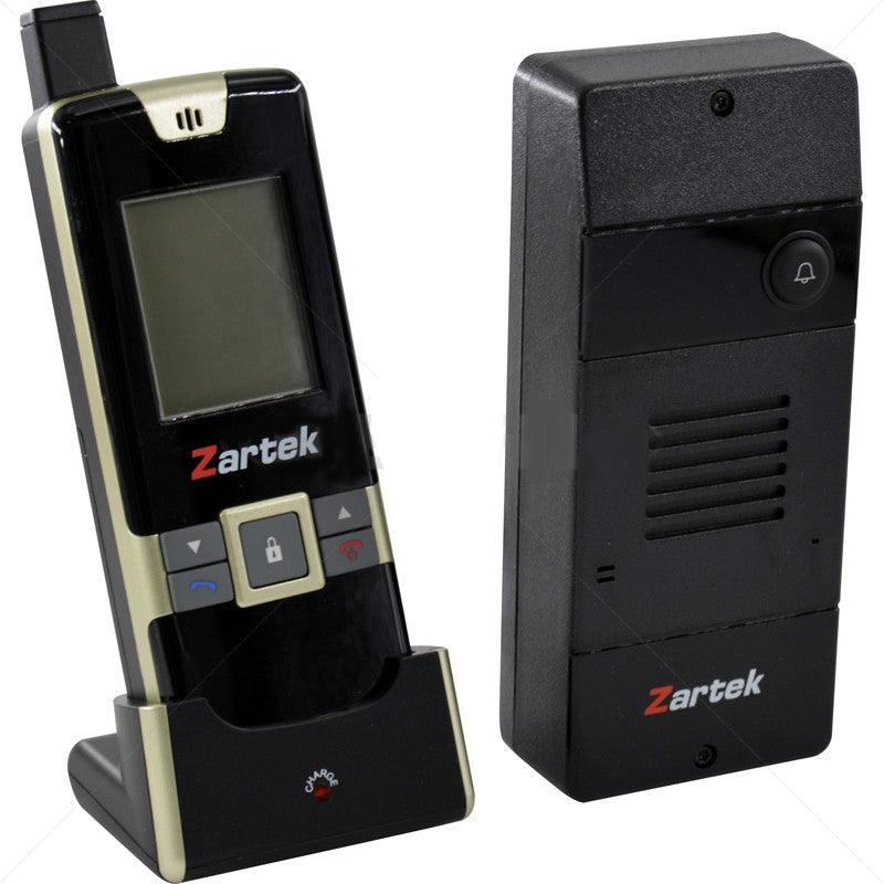 Zartek ZA-650 1 Button Digital Wireless Intercom Kit with PSU